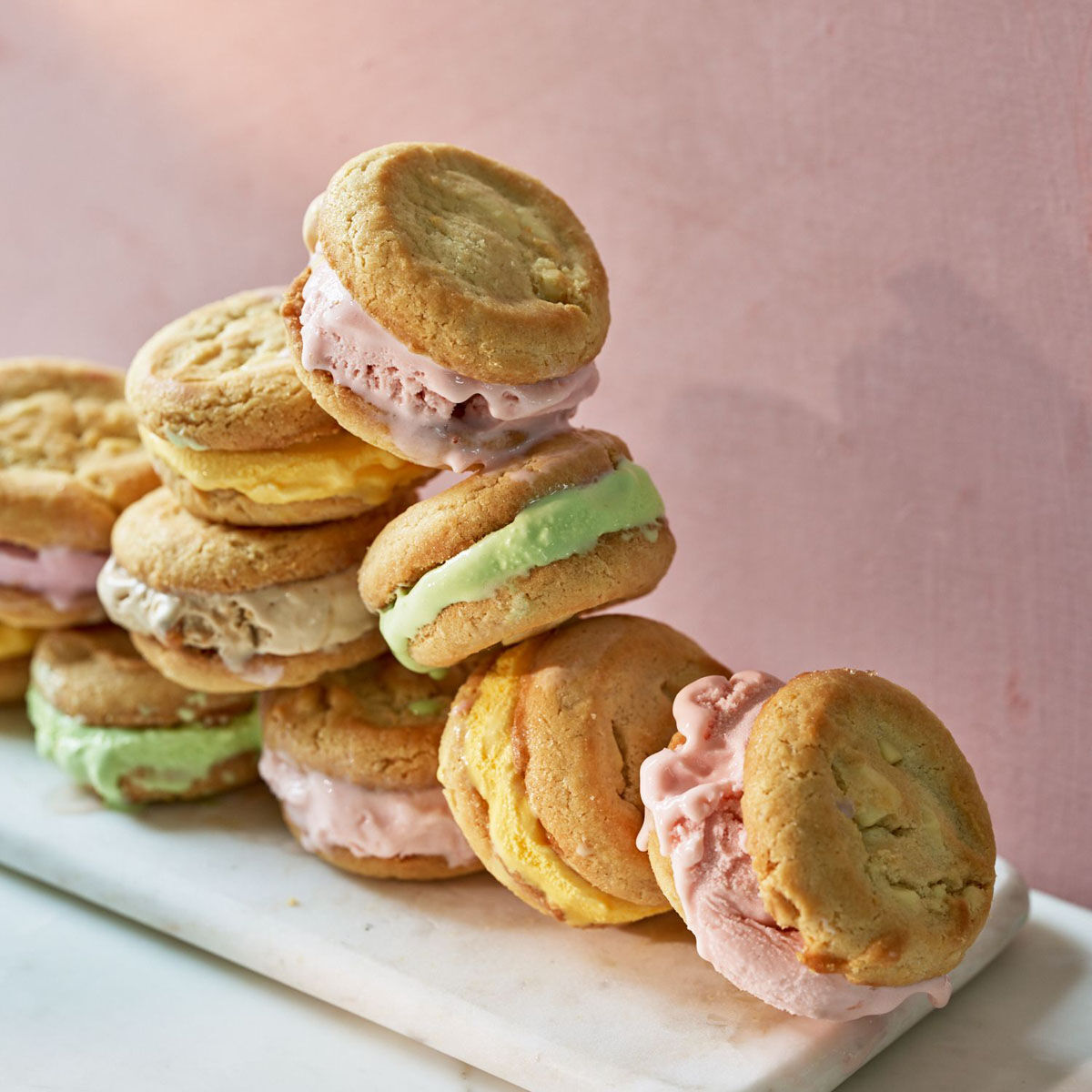 White Chocolate Chip Cookie Ice Cream Sandwiches